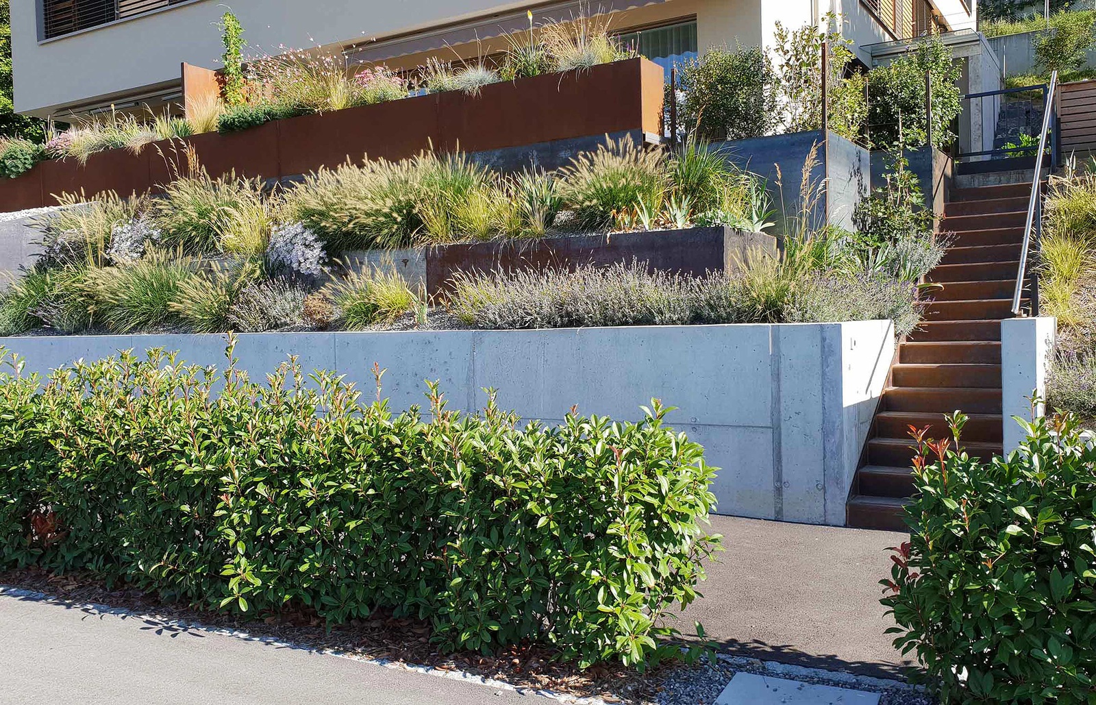 Planung und Realisierung Garten an Hanglage