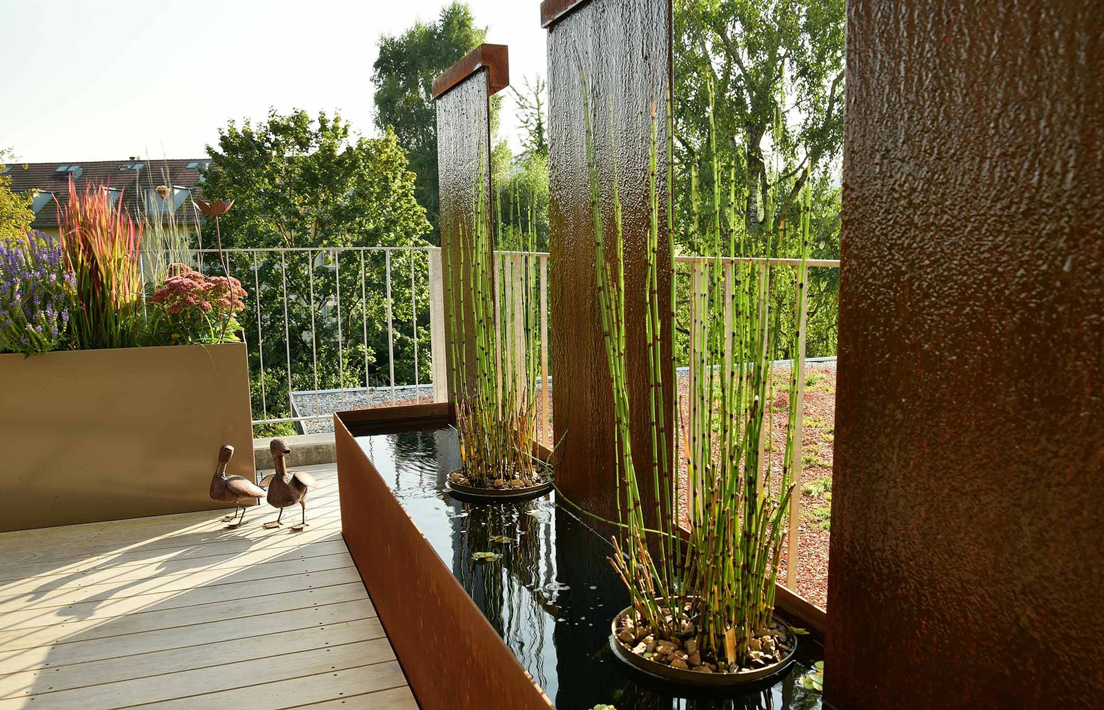 Planung und Realiserung Attikaterrasse